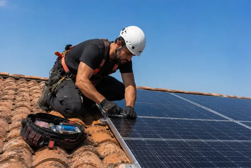 Maintenance et monitoring de panneaux solaires à Claret