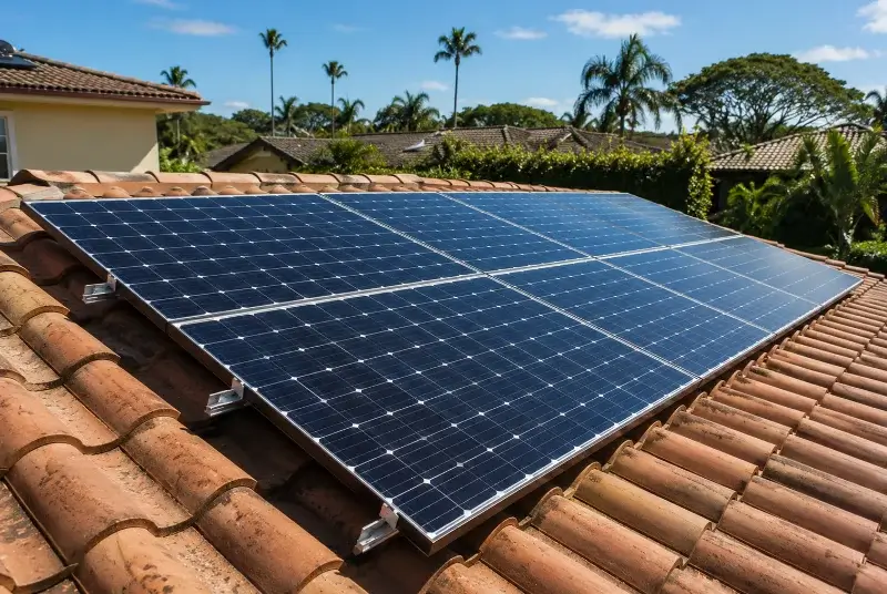 Installation de panneaux solaires à Claret